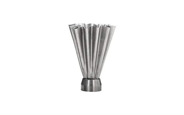 Flood Vase Medium Højde 33 Cm - Børstet Sølv