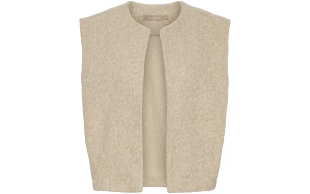 Marta Du Chateau Dame Strik Vest Mdccapella 7600 - Beige
