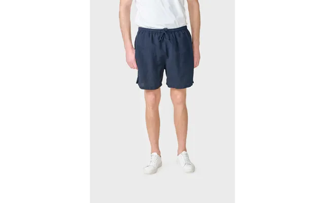 Bertram Linen Shorts - Navy