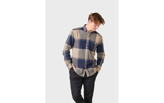 Claus Shirt - Sand Navy Red