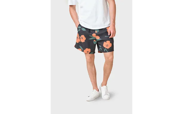 Mason Shorts - Black Mandarin Flowers