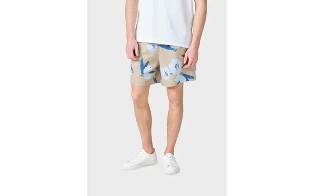 Mason Shorts - Sand Light Blue Flowers