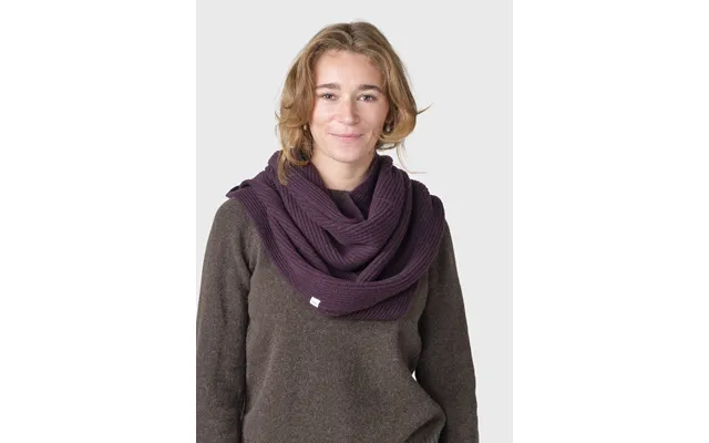 Tube Knit Scarf - Burgundy
