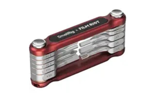 Smallrig 4813 X Film Riot 10-in-1 Folding Wrench Set With Multiple Angle Positioning Red