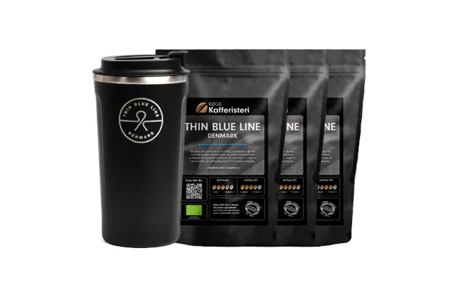 Thin Blue Line Kaffe & Termokop