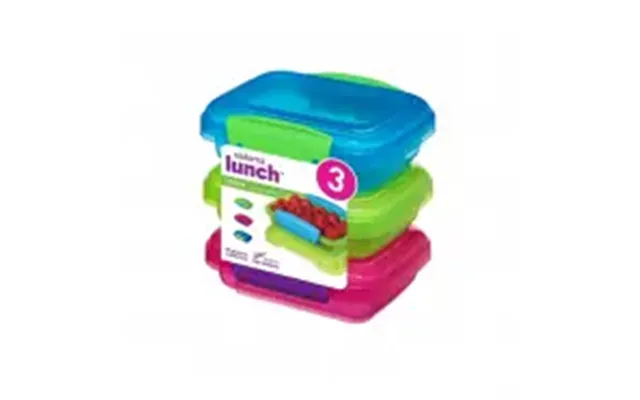Sistema Pack 200ml X 3 Lunch Coloured - Tilbehør Til Køkken