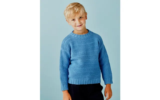 Sweater Med Striber I Struktur Digital Opskrift