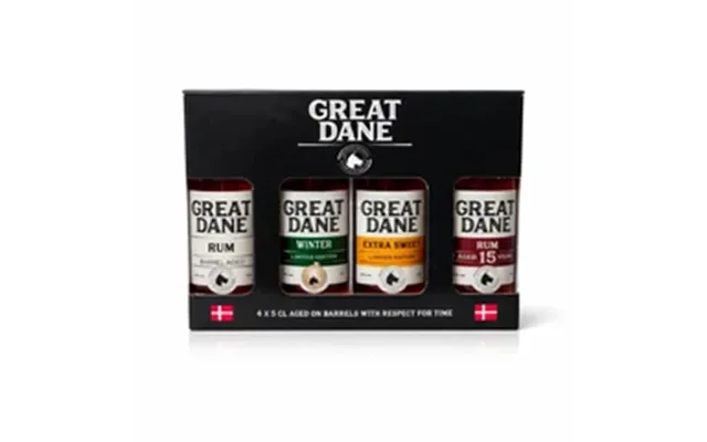 Great Dane Rum - Gaveæske 4 X 5 Cl