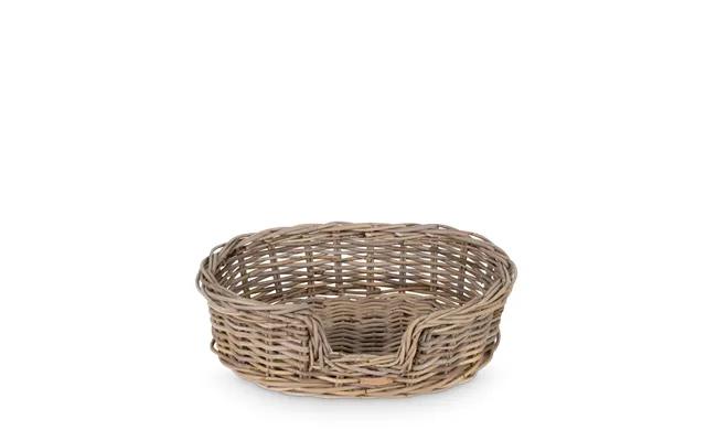 Holdbar Hundekurv L60xb40xh10 I Grå Rattan