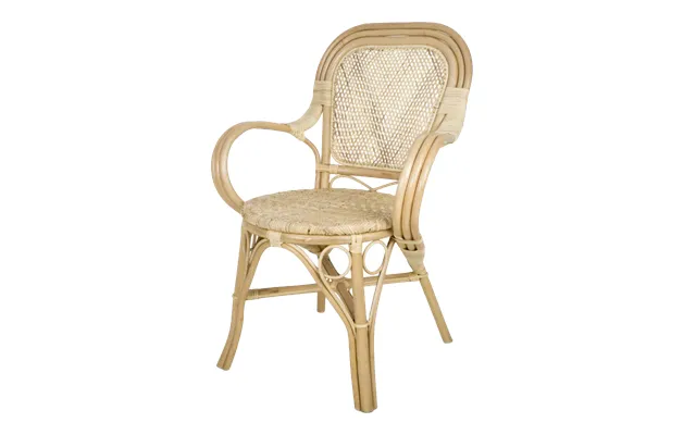 Klassisk Spisestol I Holdbart Rattan