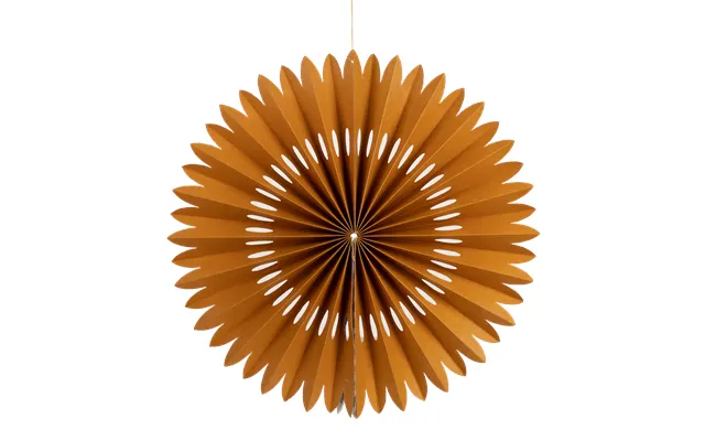 Vifte I Genbrugspapir - Gold 35 Cm.