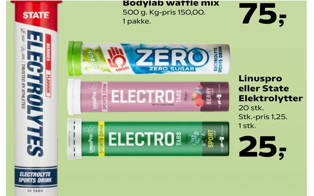 Bodylab Waffle Mix Linuspro Eller State Elektrolytter