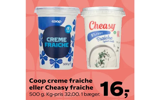 Coop Creme Fraiche Eller Cheasy Fraiche