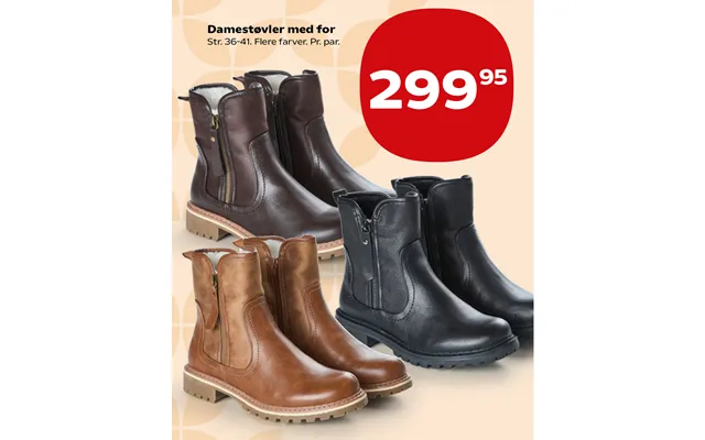 Damestøvler Med For