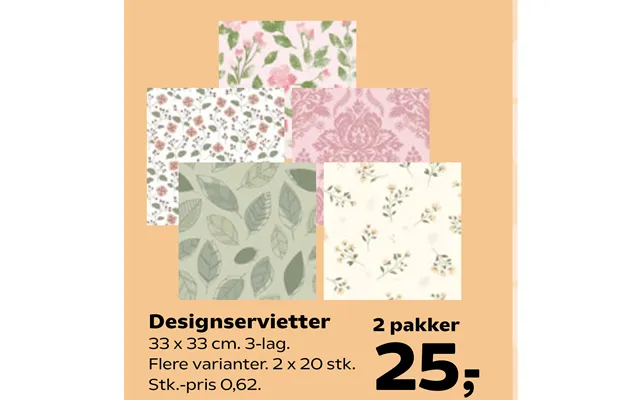 Designservietter