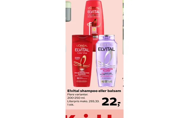 Elvital Shampoo Eller Balsam