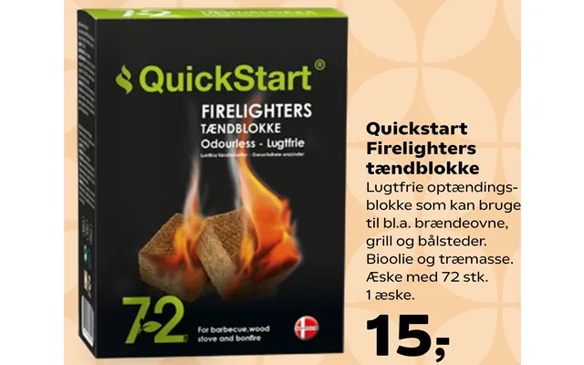 Quickstart Firelighters Tændblokke