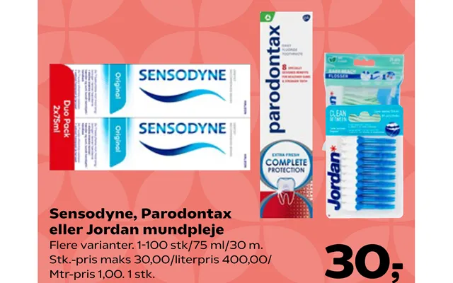 Sensodyne, Parodontax Eller Jordan Mundpleje