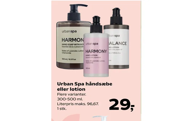 Urban Spa Håndsæbe Eller Lotion
