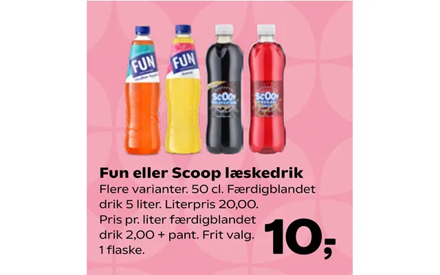 Fun Eller Scoop Læskedrik