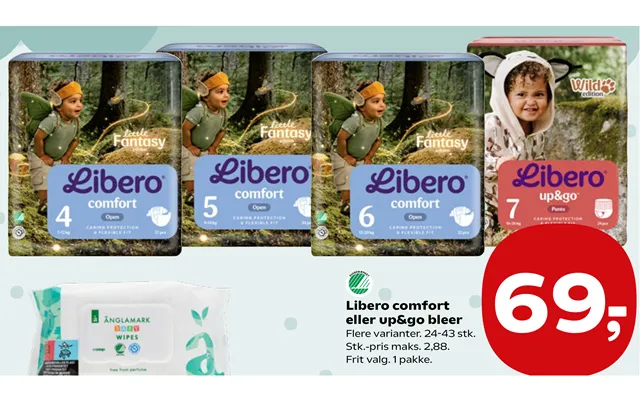 Libero Comfort Eller Up&go Bleer