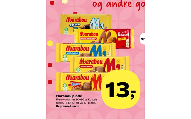 Marabou Plade