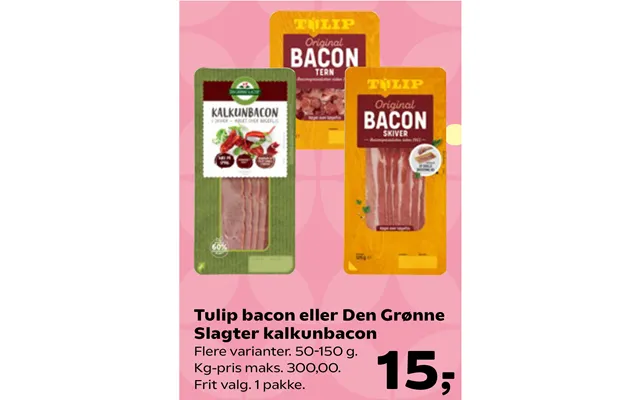 Tulip Bacon Eller Den Grønne Slagter Kalkunbacon
