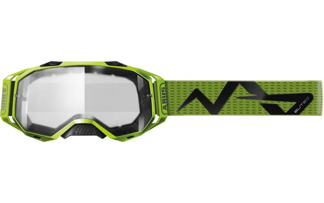 Abus Buteo Goggles - Neon Yellow Leveres Med Klart Glas