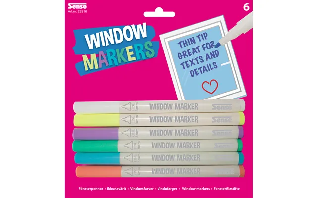 Sense Vindues-tusser 6 Stk