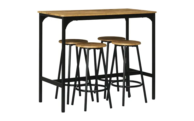 5-delt Barbordssæt I Industrielt Design - 1 Barbord