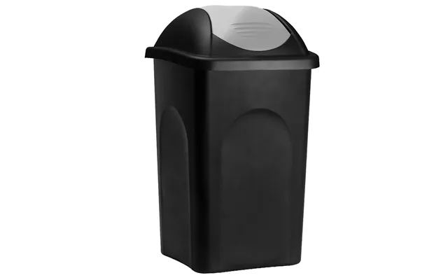 Affaldsspand Sort Sølv Plast 60l