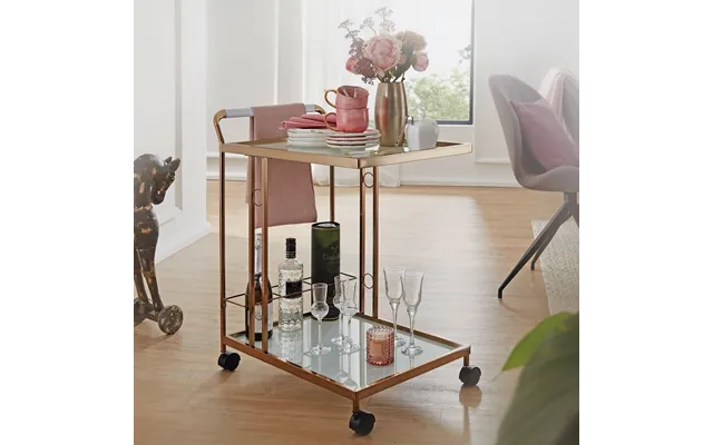 Barvogn Med Hjul I Glamour-stil - 67 X 80 X 45 Cm