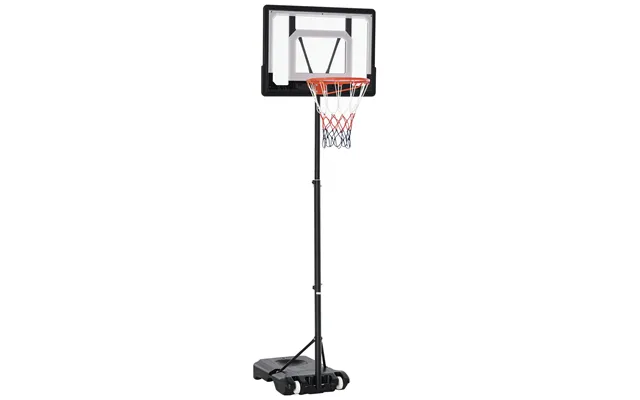 Basketballstativ Med Hjul 83x55cm Bagplade - Mobil Basketballkurv Med Stativ