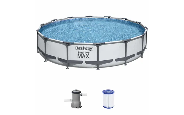 Bestway Frame Pool Steel Pro Sæt - Rundt, 427 X 84 Cm