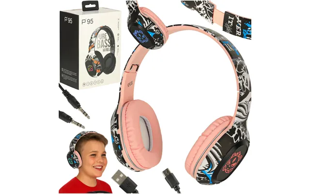 Bluetooth Gaming Sport Trådløse In-ear Hovedtelefoner Pink
