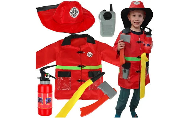 Brandmands Walkie-talkie Karnevalskostume 3-8 År
