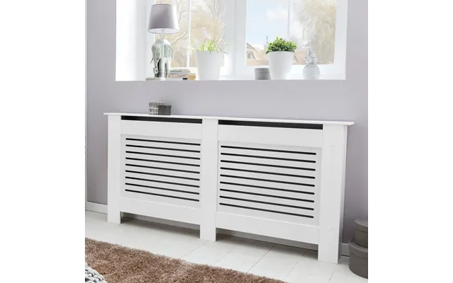 Designer Radiatordæksel Wl5.746 Hvid Matlakeret 152x83x19 Cm - Stor Radiatordæksel