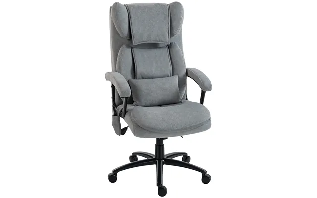 Ergonomisk Massagekontorstol Med 4 Æltepunkter - Executivestol Med Høj Butterfly-ryglæn
