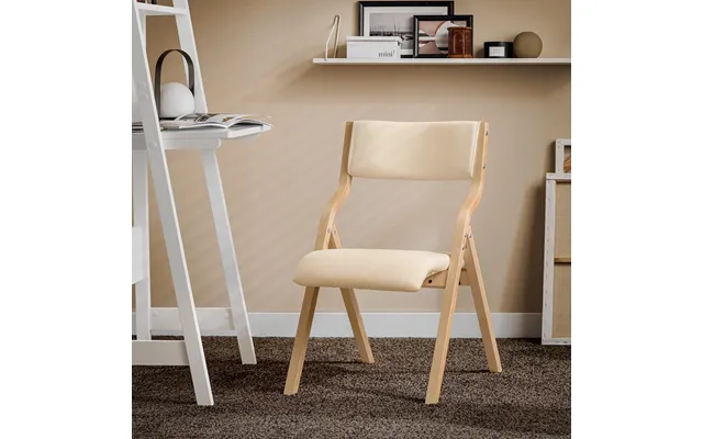 Få En Fleksibel Og Stilfuld Siddeplads Med Denne Hvide Klapstol I Et Enkelt Og Moderne Design