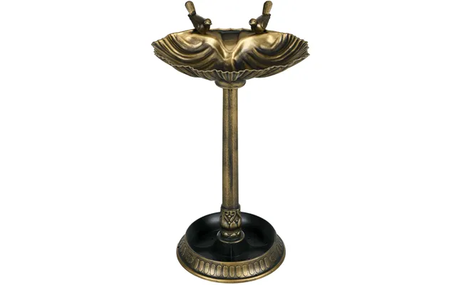 Fuglebad Med Statuer - 2 Bassiner