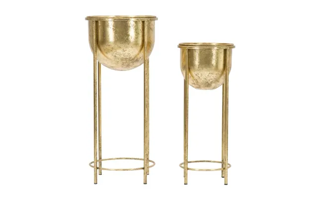 Glam Plantestativer, Guldfarve, Metal - 27x62 21x5x52 Cm