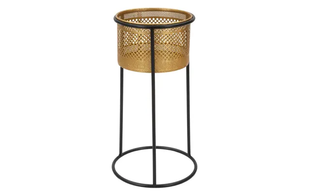 Glam Vase I Guldfarve, Metal - 25x50 Cm