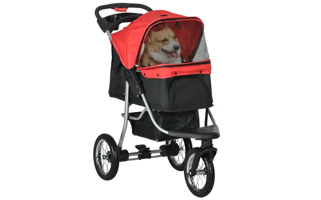 Hundeklapvogn Med 3 Hjul - Foldbar 10 Kg