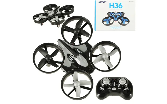 Jjrc H36 Mini 2.4ghz 4ch 6-akset Sort Fjernstyret Drone