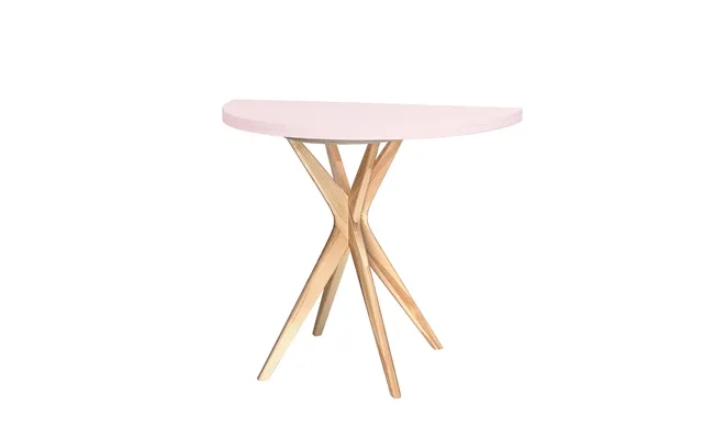 Jubi Halvrundt Udtrækkeligt Bord Diam. 90cm Powder Pink