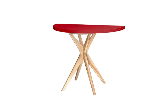Jubi Halvrundt Udtrækkeligt Bord Diam. 90cm Pure Red