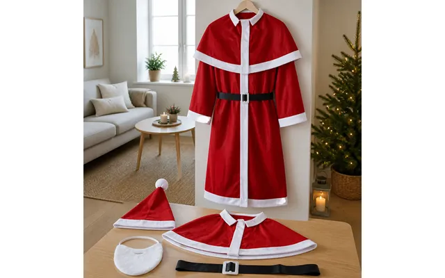 Julemandskostume I 5 Dele