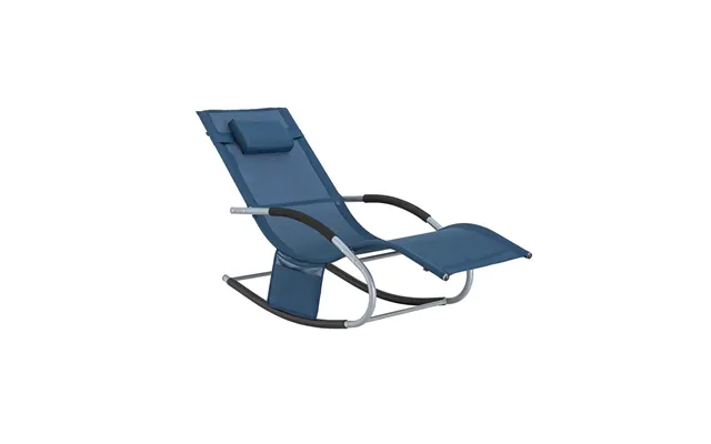 Justerbar Liggestol Med Komfort Og Stil - Denim Blå