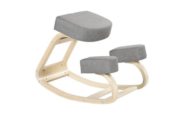 Knælestol Ergonomisk - Polstret Skammel I Birketræ Max 120 Kg