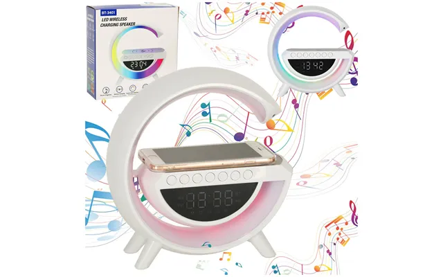 Led-lys Med Induktionsoplader Med Radio